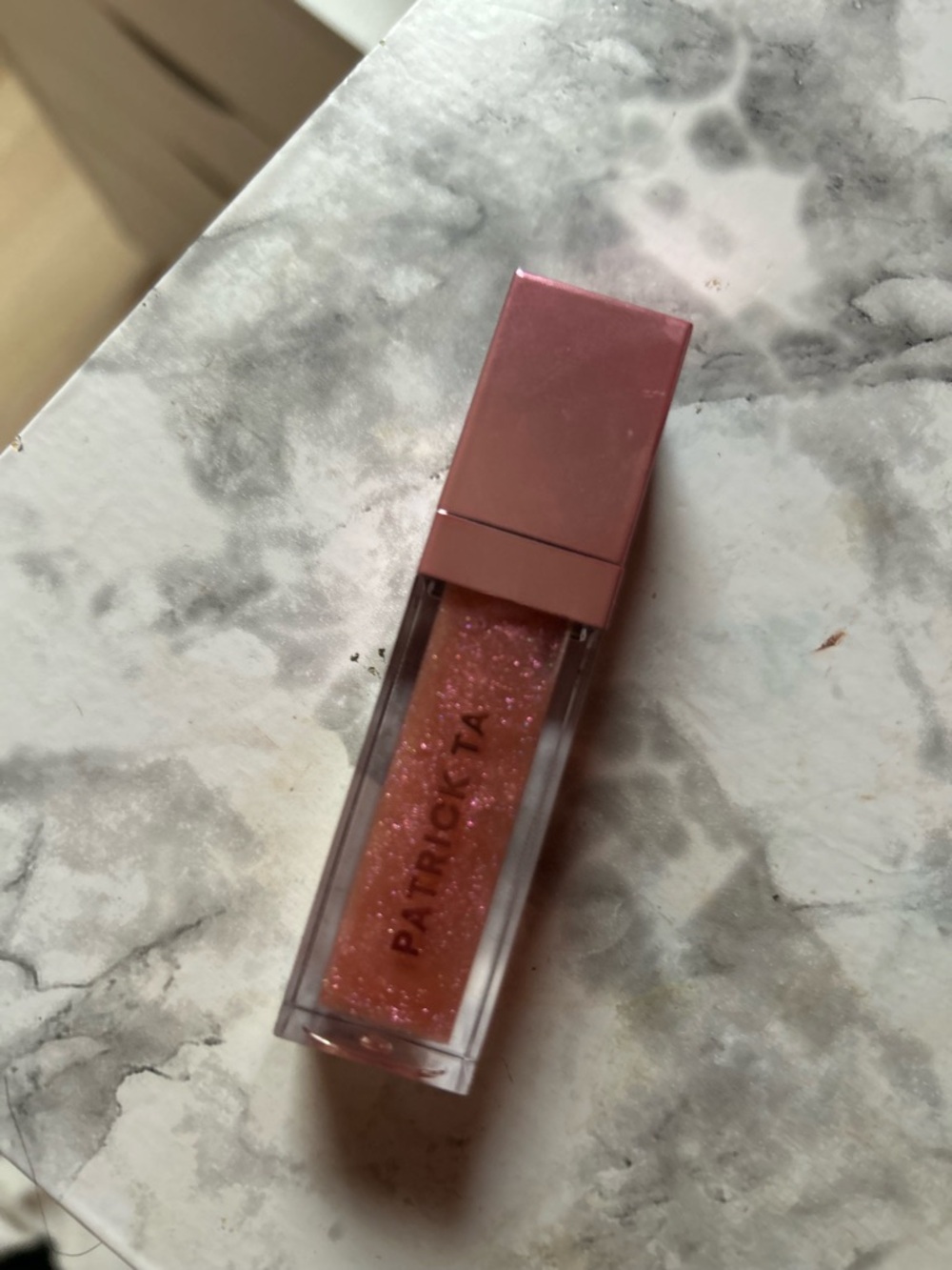 PATRICK TA Shimmer Lip Gloss - Rose Peach